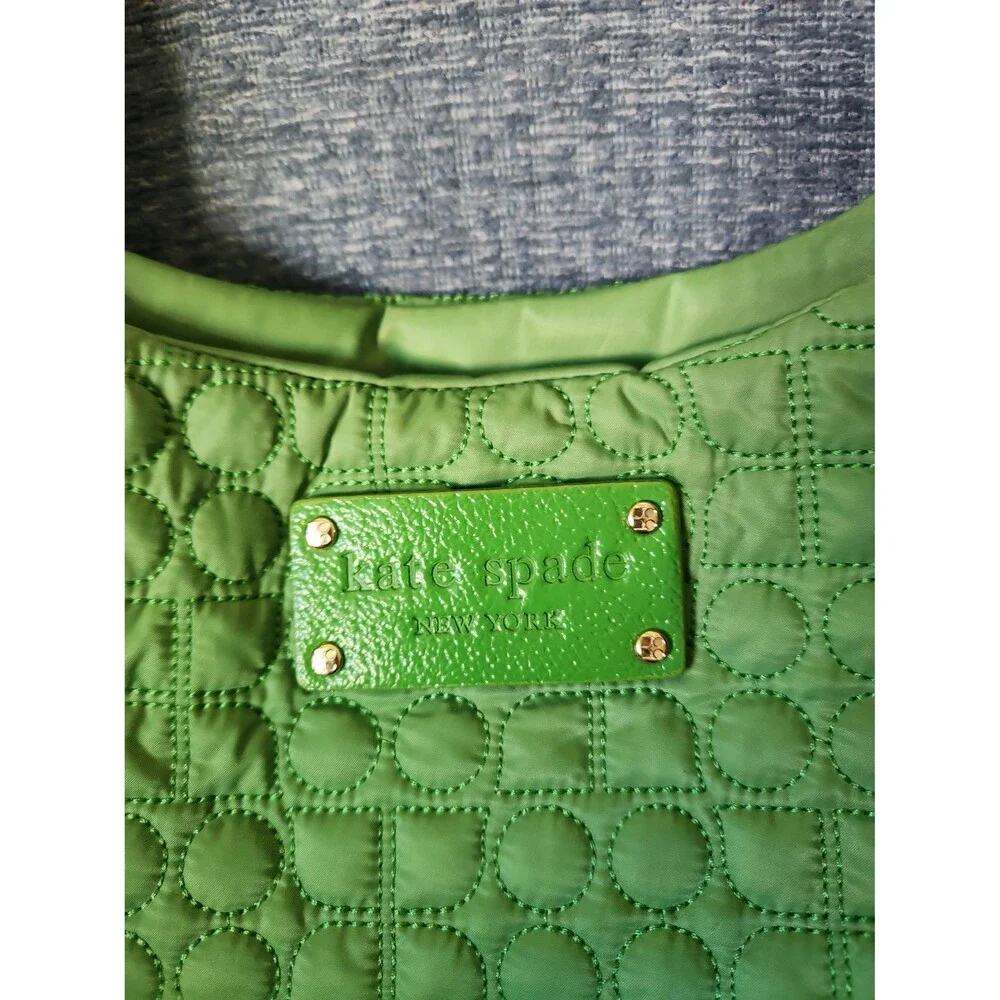 Kate Spade Green Quilted Shoulder Bag